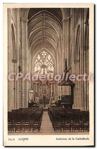 Ansichtskarte AK Lu�on Interieur de la Cathedrale