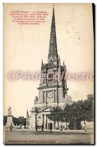 Cartes postales Lu�on (Vendee) La Cathedrale