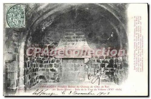 Cartes postales Tiffauges (Vendee) Ruines du Chateau de Gilles de Rais