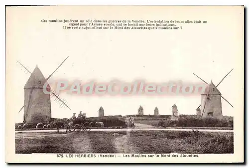 Ansichtskarte AK Les Herbies (Vendee) Les Moulins sur le Mont des Alouettes