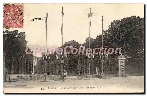 Cartes postales Poitiers L'entree principale du Parc de Blossac