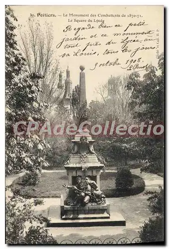 Ansichtskarte AK Poitiers Le Monument des Combattants