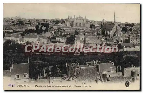 Cartes postales Poitiers Panorama pris de Notre Dame des Dunes