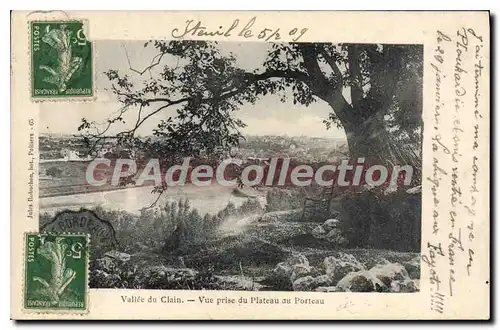 Cartes postales Vallee du Clain Vue prise du Plateau du Porteau