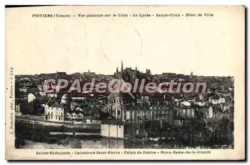 Cartes postales Poitiers (Vienne) Vue generale