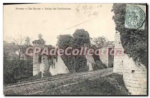 Cartes postales Poitiers Les Douves Ruines des Fortifications