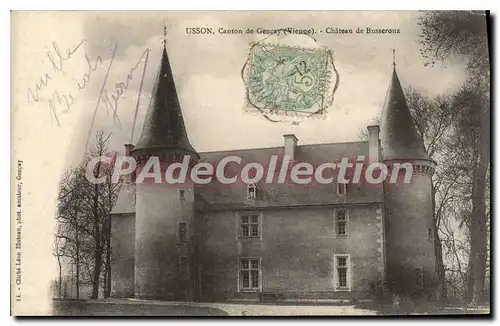Cartes postales Usson Canton de Gen�ay (Vienne) Chateau de Busseroux