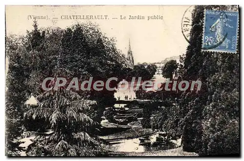 Ansichtskarte AK Chatellerault Le Jardin public