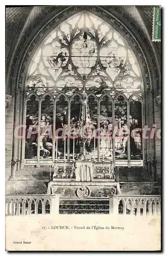 Cartes postales Loudun Vitrail de l'Eglise du Martray