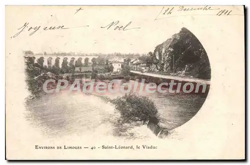 Ansichtskarte AK Environ de Limoges Saint Leonard Viaduc