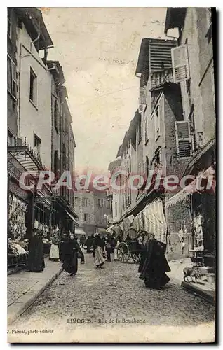 Cartes postales Limoges Rue de la Boucherie