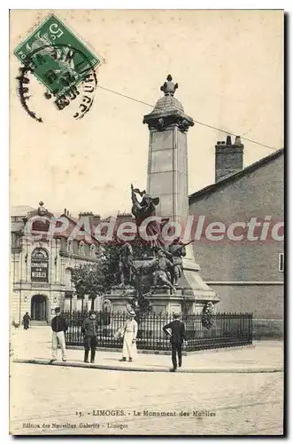 Cartes postales Limoges Le Monument des Mobiles