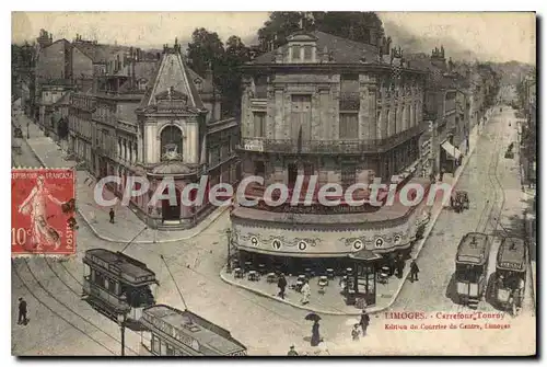 Cartes postales Limoges Carrefour Tourny