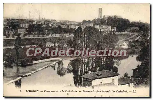Cartes postales Limoges Panorama vers la Cathedrale