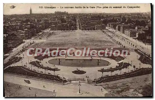 Ansichtskarte AK Limoges Le nouveau Jardin de la Gare