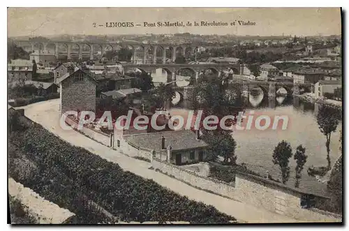 Cartes postales Limoges Pont St Martial de la Revolution et Viaduc