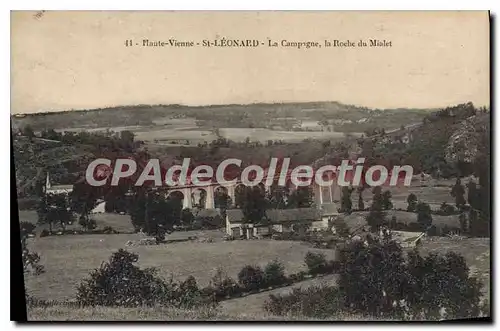 Cartes postales Haute Vienne St Leonard La Campagne la Roche du Mialet