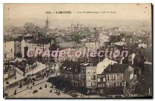 Ansichtskarte AK Limoges Vue panoramique vers la Gare