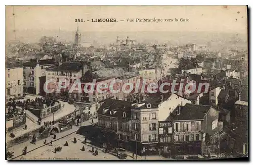 Cartes postales Limoges Vue panoramique vers la Gare