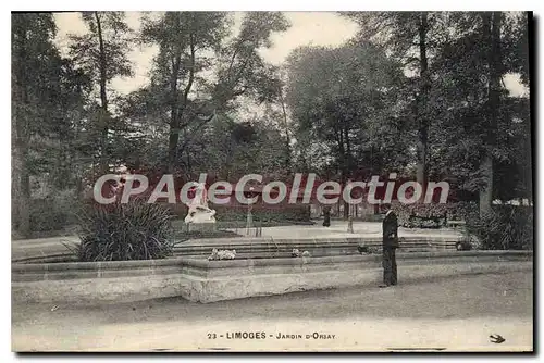 Cartes postales Limoges Jardin d'Orsay