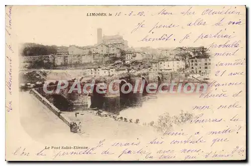 Cartes postales Limoges Le Pont Saint Etienne
