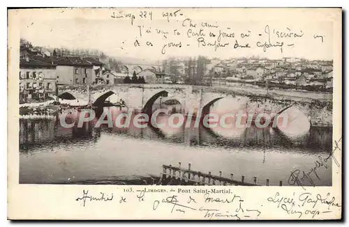 Cartes postales Limoges Pont Saint Martial