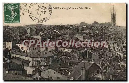 Cartes postales Limoges Vue generale sur Saint Michel