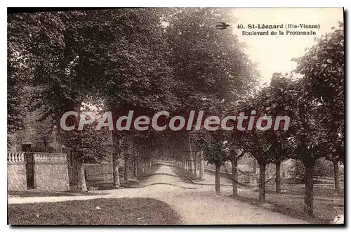 Cartes postales St Leonard (Haute Vienne) Boulevard de la Promenade
