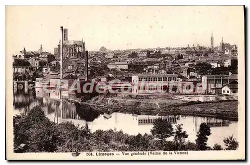 Cartes postales Limoges Vue generale (Vallee de la Vienne)