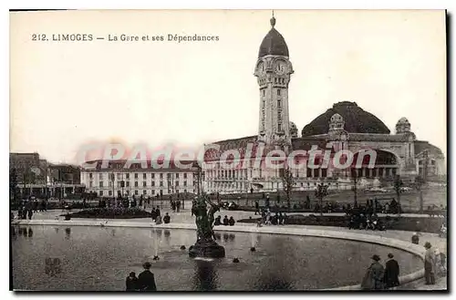 Cartes postales Limoges La Gare et ses Dependances