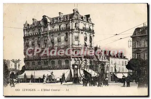 Cartes postales Limoges L'Hotel Central