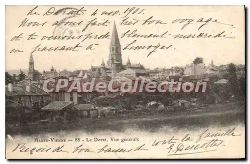 Cartes postales Haute Vienne Le Dorat Vue generale