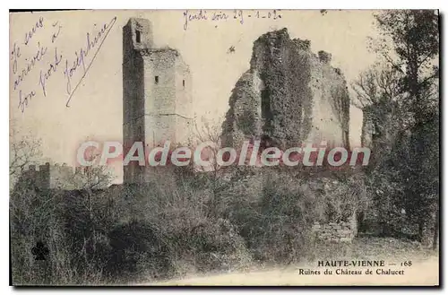 Cartes postales Haute Vienne Ruines du Chateau de Chalucet