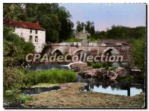 Moderne Karte Bessines (Haute Vienne) Le Vieux Pont