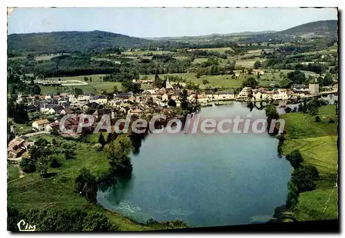 Moderne Karte Peyrat le Chateau (Haute Vienne) Vue generale aerienne