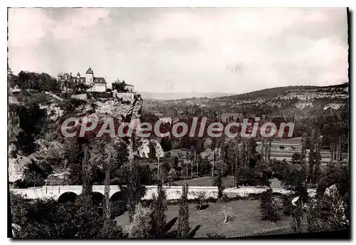 Cartes postales moderne Chateau de Belcastel et Vallee de la Dordogne pres les Grottes de Laenve