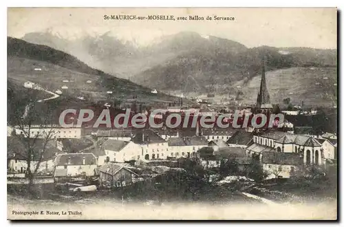 Cartes postales Moselle St Maurice sur Moselle avec Ballon de Servance