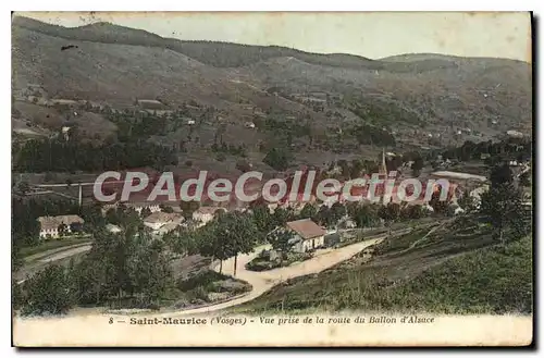 Ansichtskarte AK Moselle St Maurice sur Moselle (Vosges) Vue prise de la route du Ballon d'Alsace