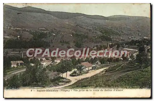 Cartes postales Moselle St Maurice sur Moselle (Vosges) Vue prise de la route du Ballon d'Alsace