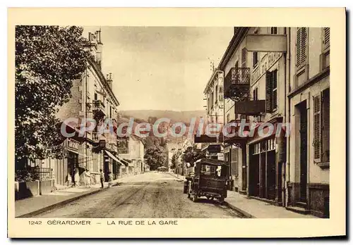 Cartes postales Gerardmer La rue de la gare