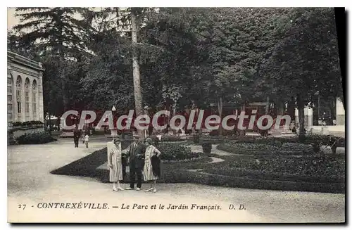 Cartes postales Contrexeville Le Parc et le Jardin Francais