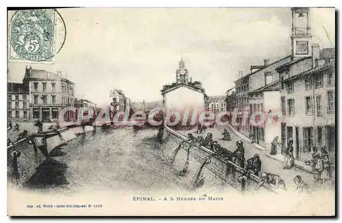 Ansichtskarte AK Epinal A 5 Heures du Matin