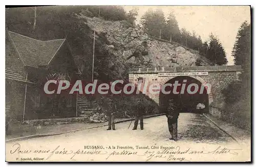 Ansichtskarte AK Bussang A la Frontiere Tunnel Cote Francais