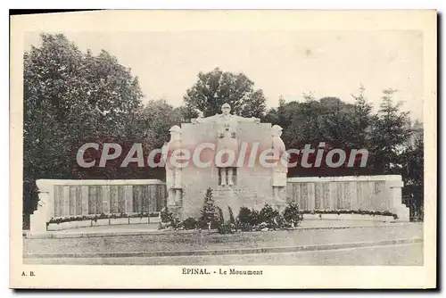 Cartes postales Epinal Le Monument