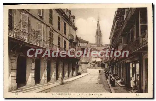 Cartes postales Plombieres La Rue Stanislas