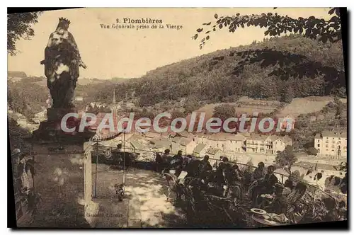 Cartes postales Plombieres Vue General prise de la Vierge