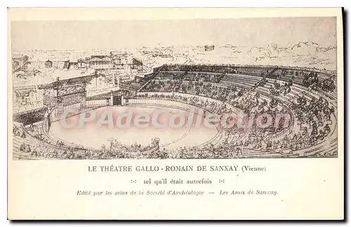 Ansichtskarte AK Le Theatre Gallo Romain De Sanxay Vienne