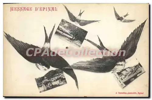 Cartes postales Message D'Epinal