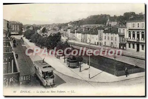 Ansichtskarte AK Epinal Le Quai des Bous Enfants