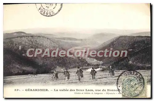 Cartes postales Gerardmer La vallee des Deux Lacs vue du Honneeir